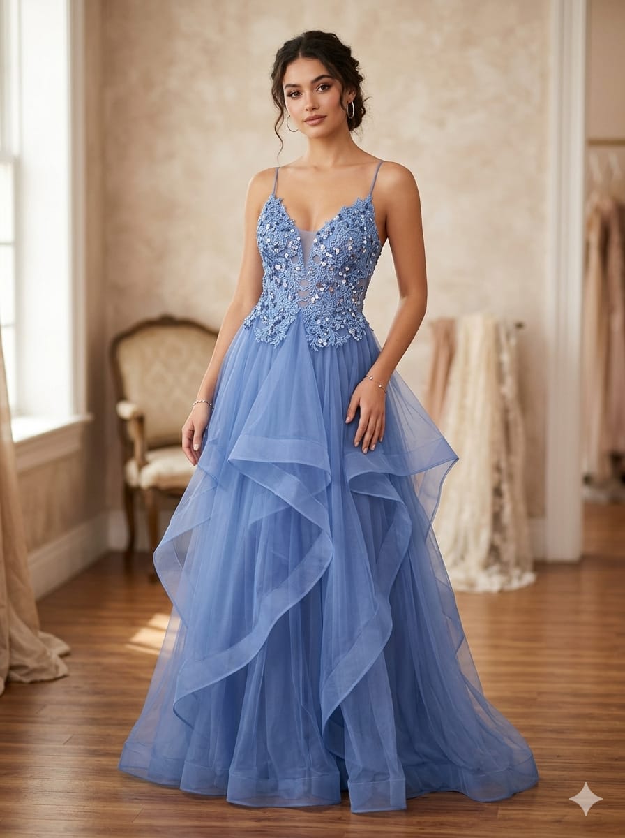 Blue gown