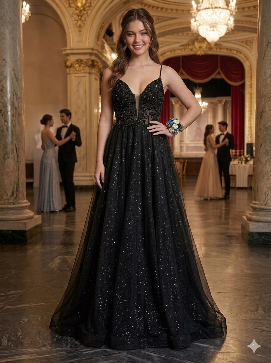 Black elegance gown